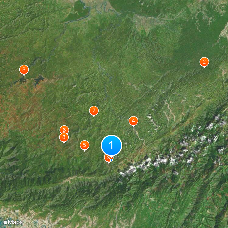 Distretto dei Monti Cachar Settentrionali Mappa