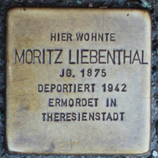 Stolperstein à la mémoire de Moritz Liebenthal