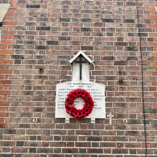 War Memorial Plaque Attached to 80 and 82 Sopwell Lane