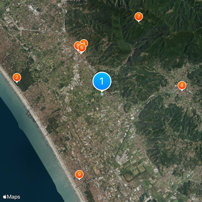 Versilia Map