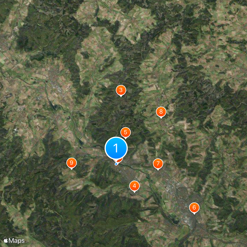 Rotenburg an der Fulda Mapa