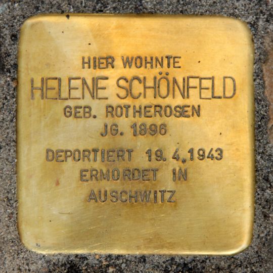 Stolperstein en memoria de Helene Schönfeld