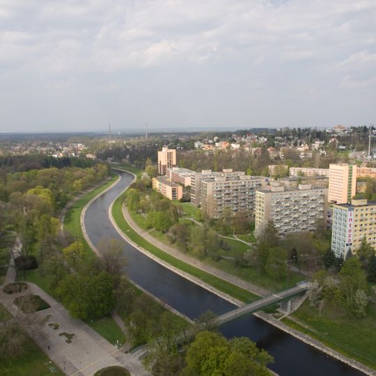 Lávka přes Ostravici Horova - Bohumínská