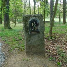 Reliéf svatého Václava na Cestě českých svatých u Petrohradu