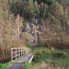 Lávka přes Jevanský potok Na Marjánce