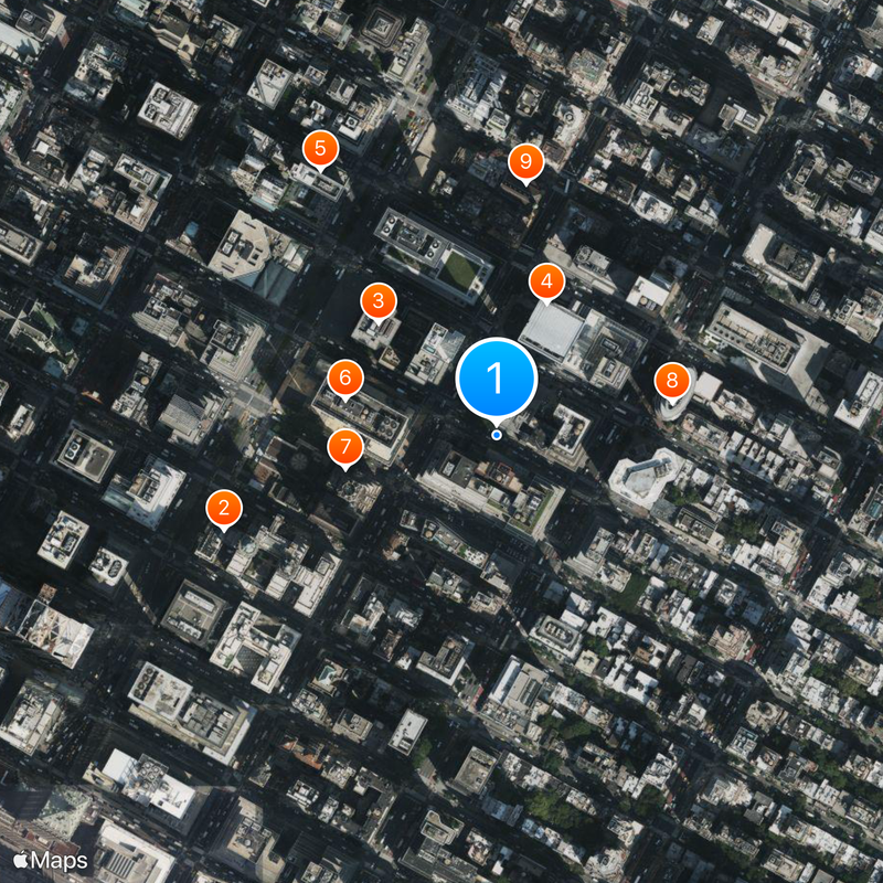 52nd Street Map