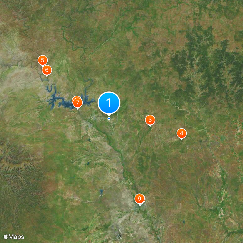 Base de la Fuerza Aérea Laughlin Mapa