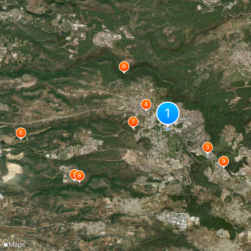 Ma'alot-Tarshiha Map