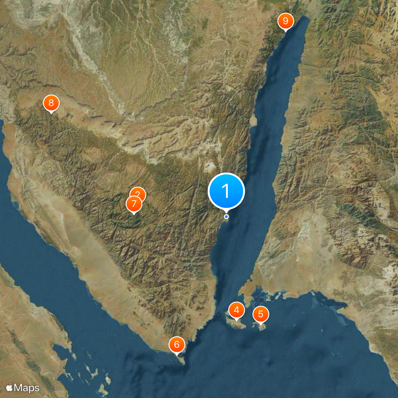 Dahab Map
