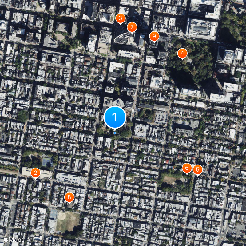 Pennsylvania Hospital Mappa