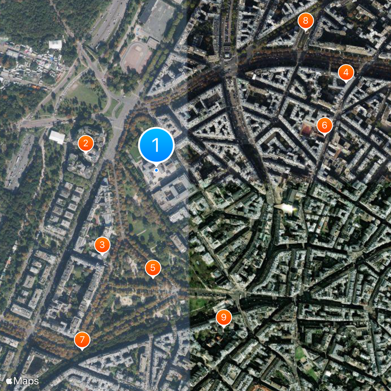 Château de la Muette Mappa