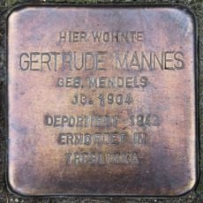 Stolperstein dedicated to Gertrude Mannes