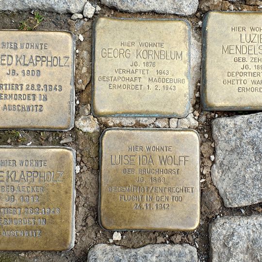 Stolperstein à la mémoire de Else Klappholz