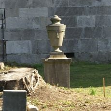 Borgharen Castle: four hard stone garden vases
