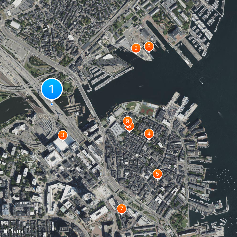 Leonard P. Zakim Bunker Hill Memorial Bridge Mapa