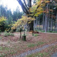 Kříž severně od Oselců v lese