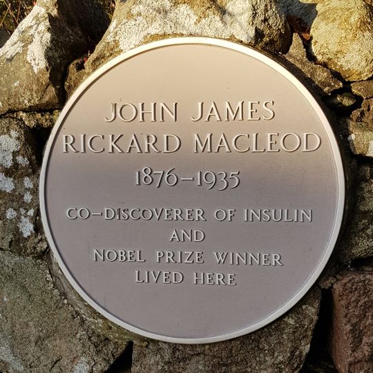 Commemorative plaque to John James Rickard Macleod