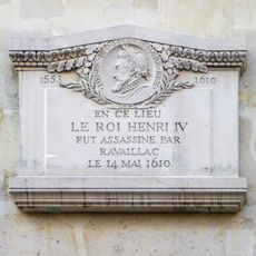 En ce lieu le roi Henri IV fut assassiné