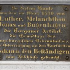 Torgau article memorial plaque