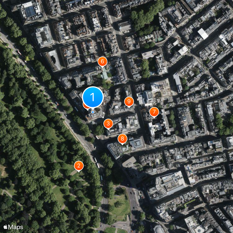 Alain Ducasse at The Dorchester Map