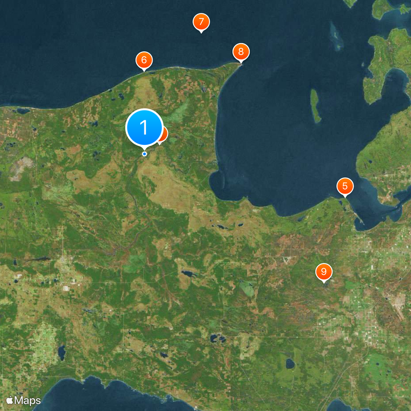 Tahquamenon Falls Mapa