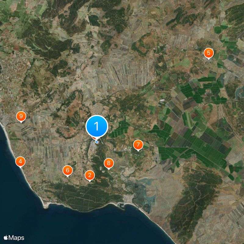 Vejer de la Frontera Mappa