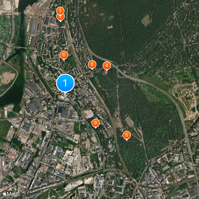 Riga Autobus Factory Map