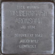 Stolperstein dedicated to Bernhard Aronsohn