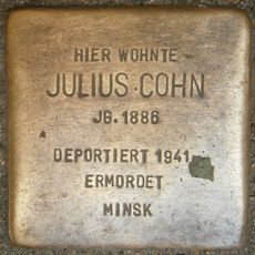 Stolperstein dedicated to Julius Cohn