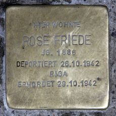 Stolperstein en memoria de Rose Friede