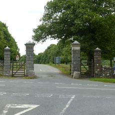 Gate piers at entrance from Buxton to Ashbourne road