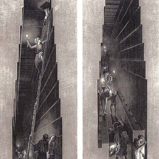 Chambres et couloirs de la pyramide de Khéops