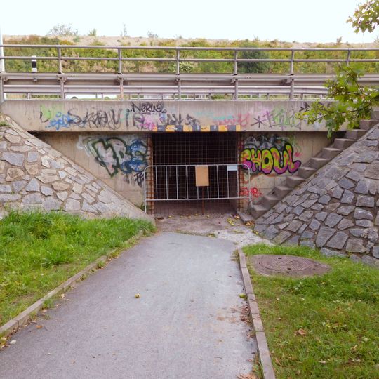 D1 highway underpass betwen Šeberov and Kateřinky