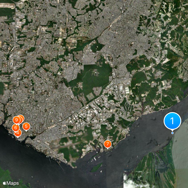 Encontro das Águas Mapa