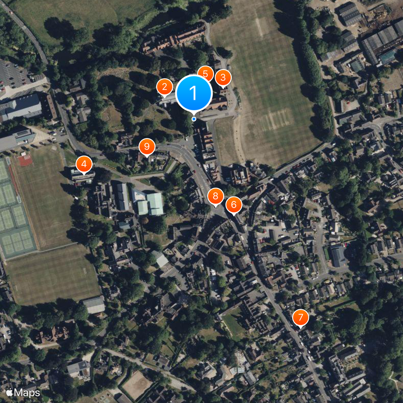 Repton School Map