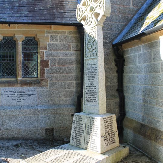 War Memorial by South West Corner of Church of St Gluvias