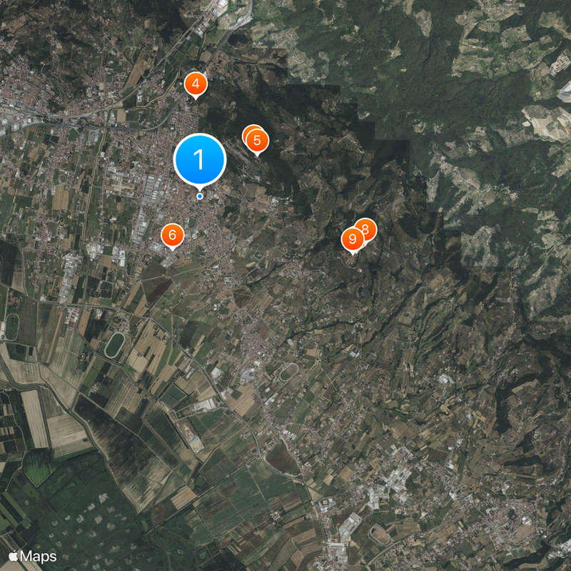 Monsummano Terme Karte