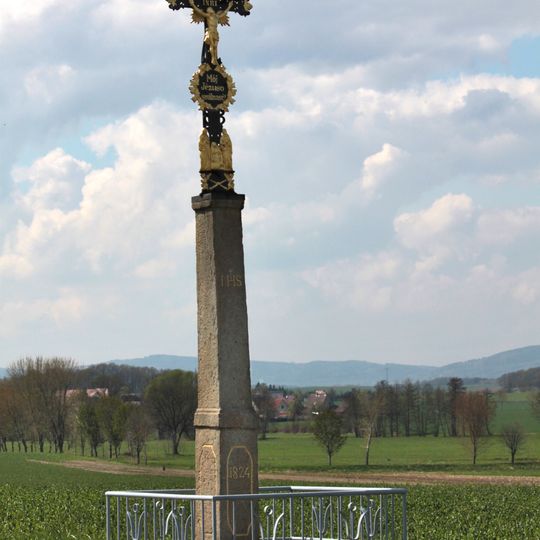 Wegkreuz östlich von Neudörfel, an der Kreuzung