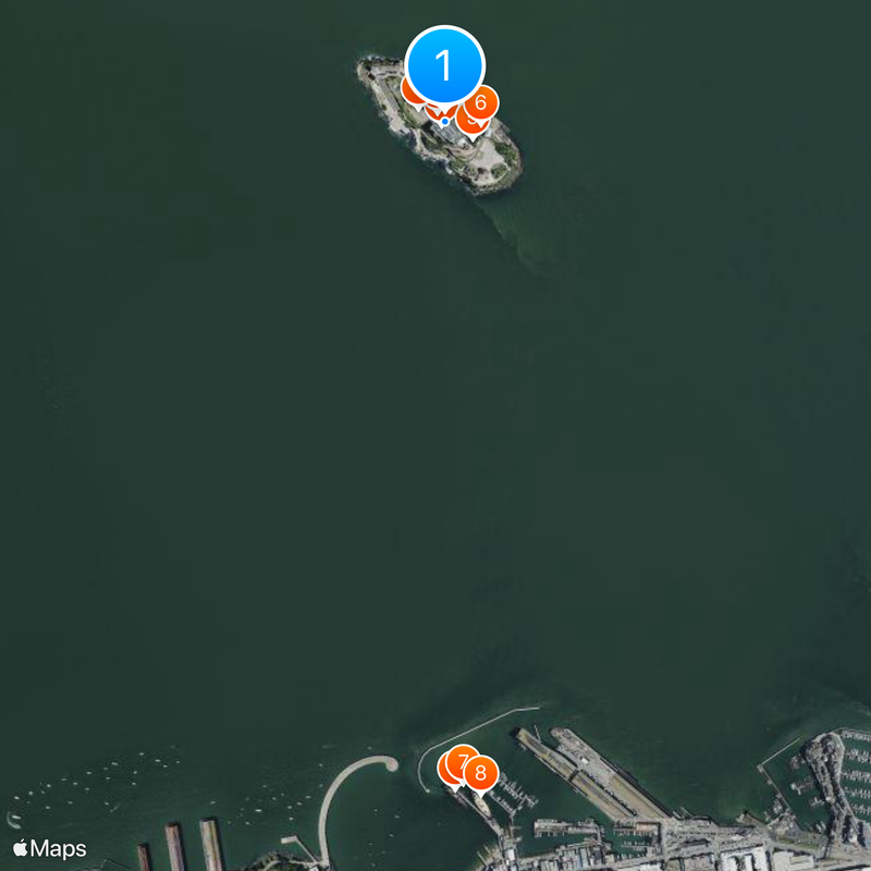 Alcatraz Mapa