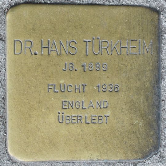 Stolperstein en memoria de Hans Türkheim
