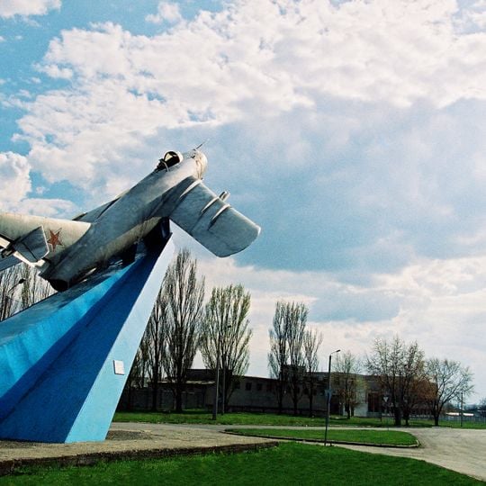 MiG-17 aircraft monument