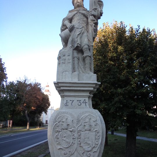 Socha prícestná sv. Floriána, podstavec