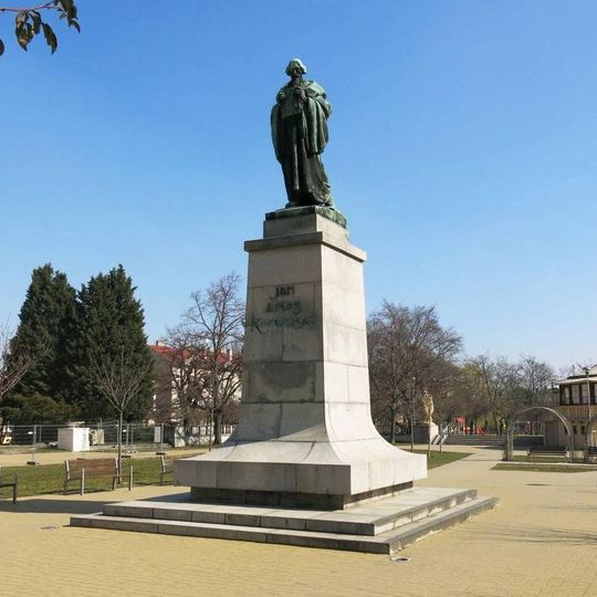 Statue of Jan Ámos Komenský in Mladá Boleslav