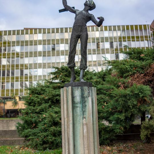 Chlapec s modelem letadla