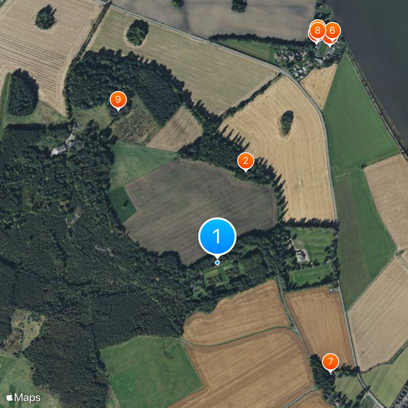 Dunmore Pineapple Mapa