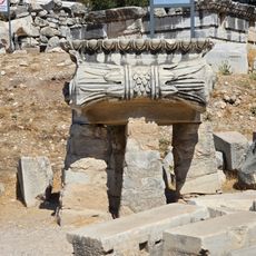 Ionic volute capital of the columns of the Temple of Apollo