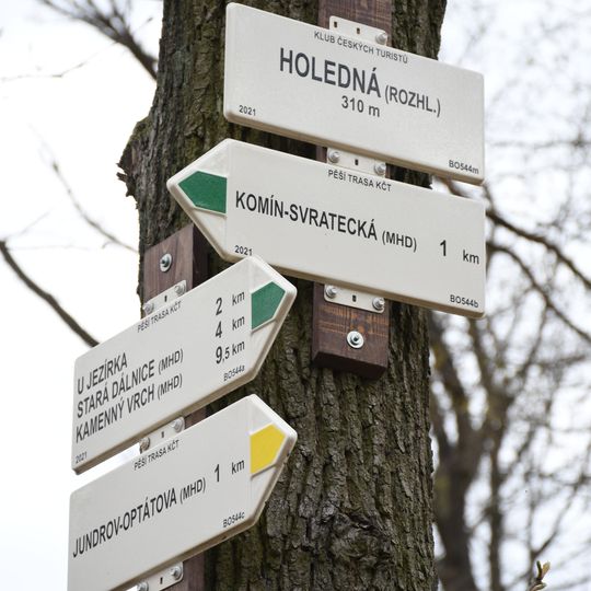Rozcestník Holedná - rozhledna
