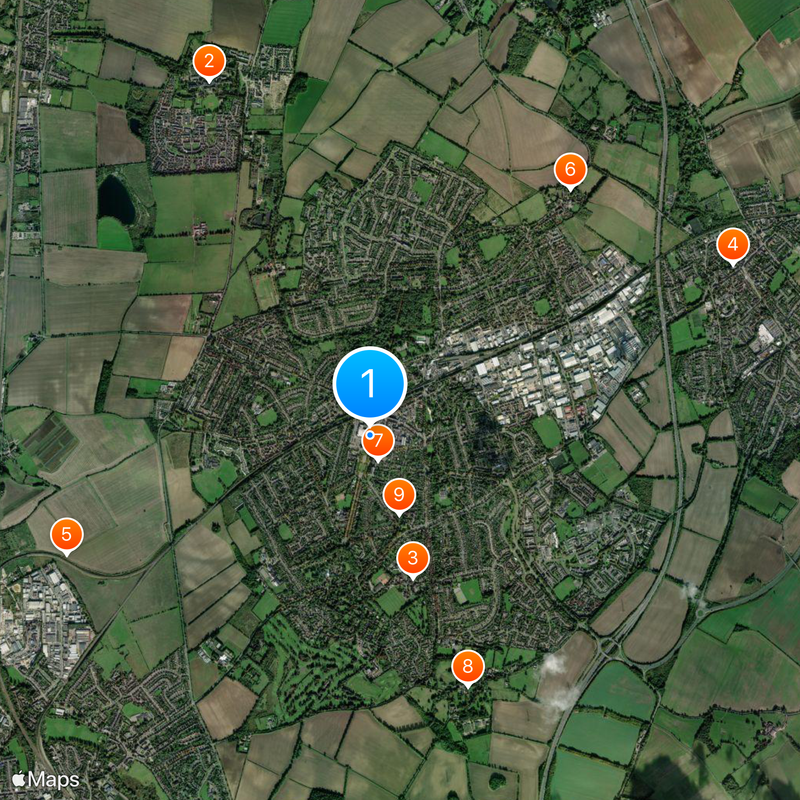 Letchworth Garden City Map
