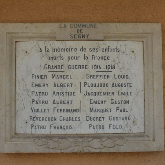 War memorial of Ségny