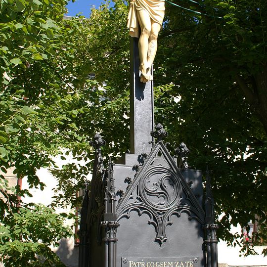 Krucifix in Kostelní street